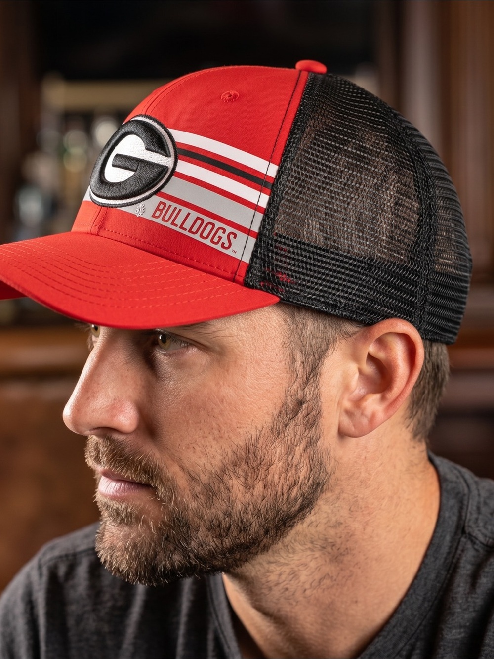 Georgia Bulldogs UGA ‘47 Brand Embroidered Logo Snapback Mesh Baseball Cap Hat